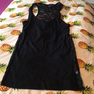 Black lace tank top
